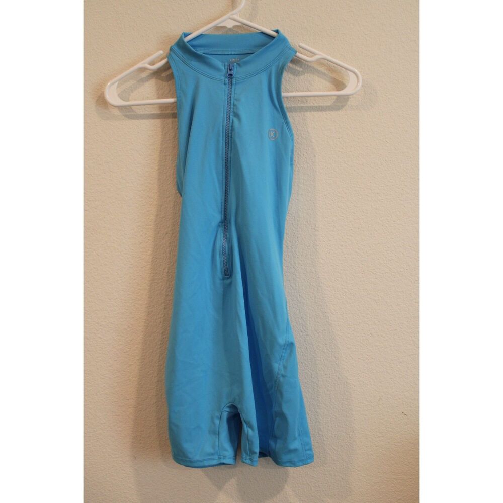 Kimith I am Limitless Zipper Bodysuit in Light Blue size medium workout onesie - Picture 8 of 10